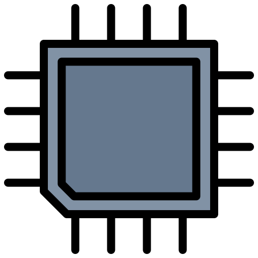 sprzęt komputerowy Generic Outline Color ikona