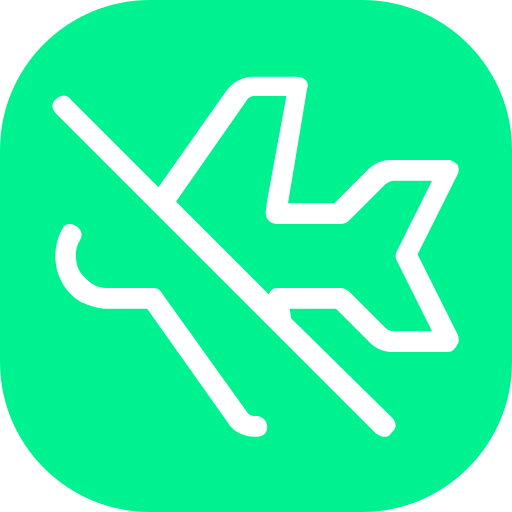 Flight mode Generic Outline Color icon