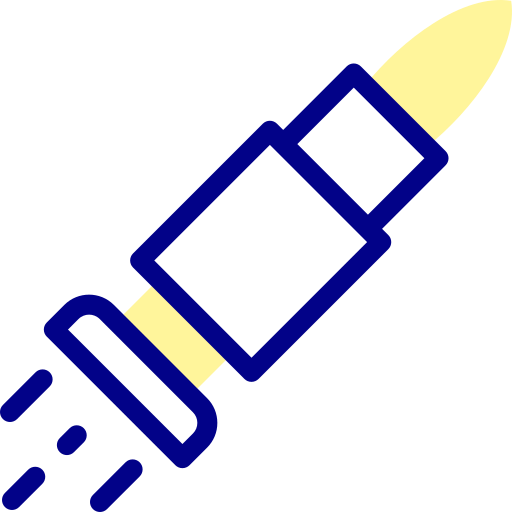 銃弾 Detailed Mixed Lineal color icon