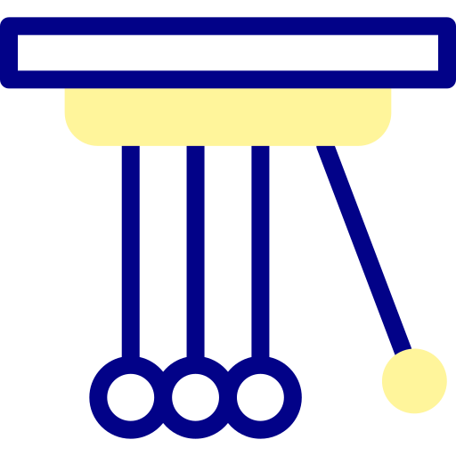 흔들리는 추 Detailed Mixed Lineal color icon