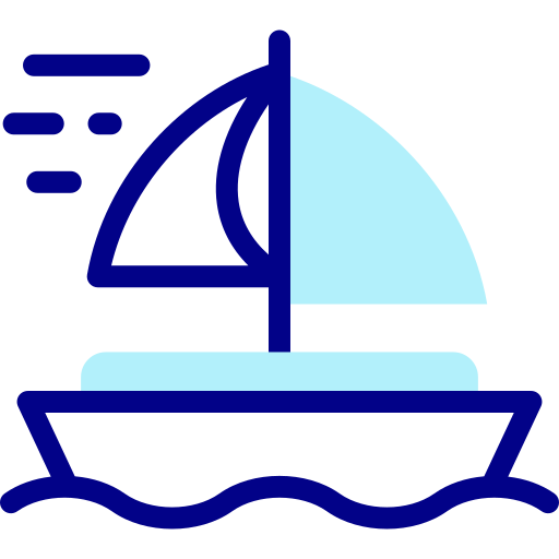 barco de vela Detailed Mixed Lineal color icono