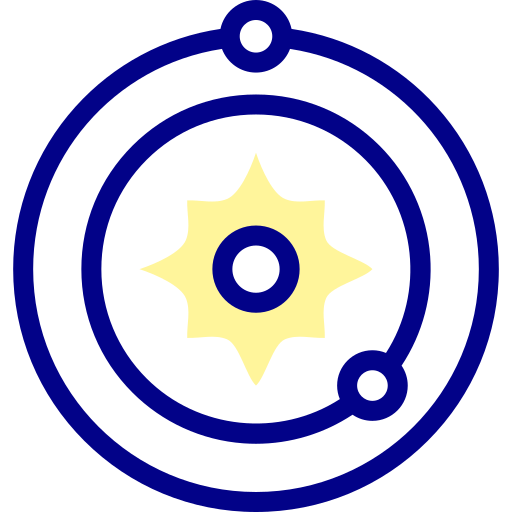 sistema solare Detailed Mixed Lineal color icona