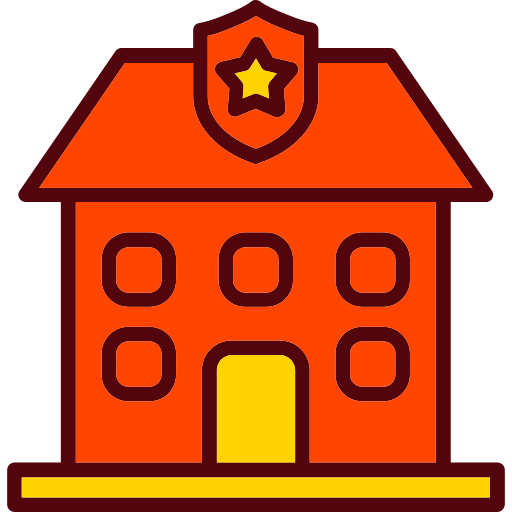 politiebureau Generic Outline Color icoon