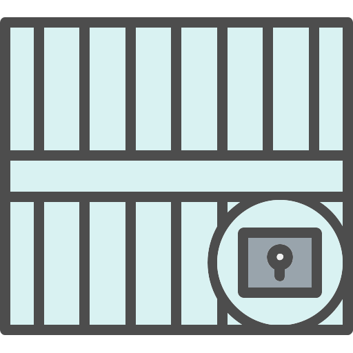 Jail Generic Outline Color icon