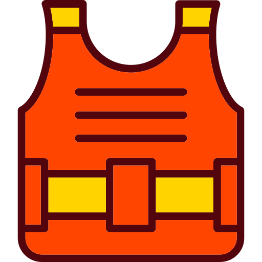 chaleco antibalas Generic Outline Color icono
