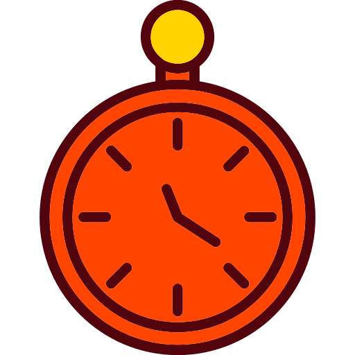 reloj de bolsillo Generic Outline Color icono