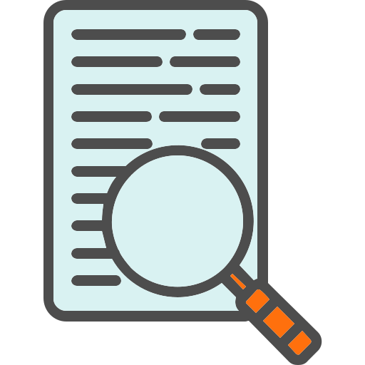 Magnifying Generic Outline Color icon