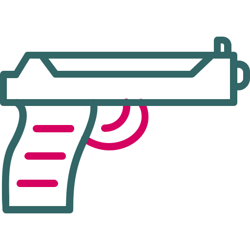 銃 Generic Outline Color icon