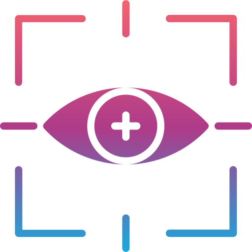 scansione dell'occhio Generic Flat Gradient icona