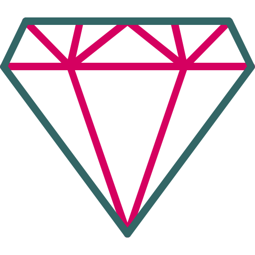 Diamond Generic Outline Color icon