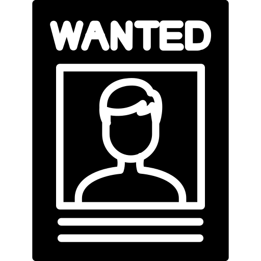 ricercato Generic Glyph icona