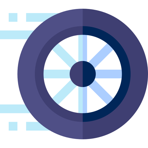 Tyre Basic Straight Flat icon