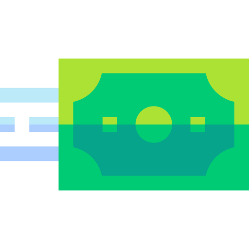 Money transfer Basic Straight Flat icon