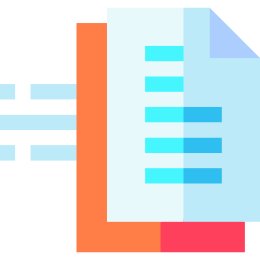 document Basic Straight Flat Icône