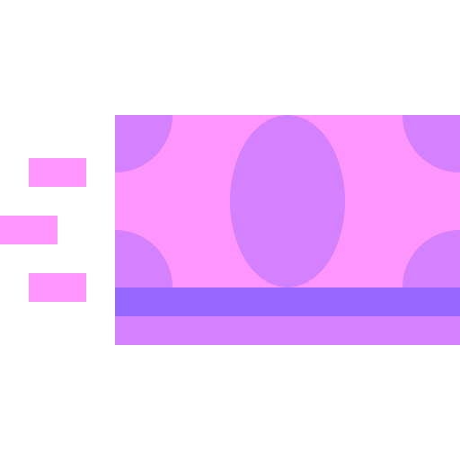 Символ доллара в черном овале Basic Sheer Flat иконка