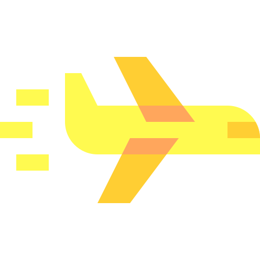 vliegtuig Basic Sheer Flat icoon
