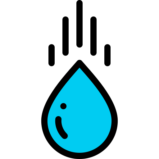 wassertropfen Detailed Rounded Lineal color icon