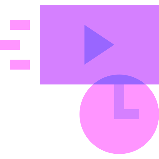 vidéo Basic Sheer Flat Icône