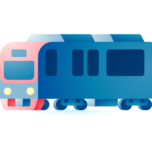 Metro 3D Toy Gradient icon
