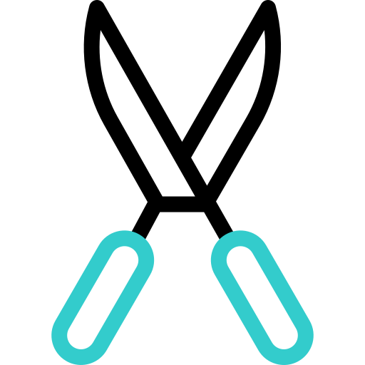 Scissors Basic Accent Outline icon