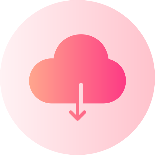 cloud-download Generic Flat Gradient icon