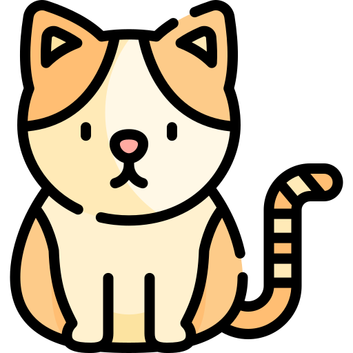 Exotic shorthair Kawaii Lineal color icon