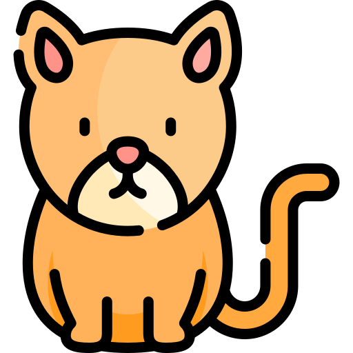Abyssinian Kawaii Lineal color icon