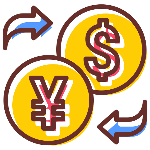 cambio de divisas Generic Color Omission icono