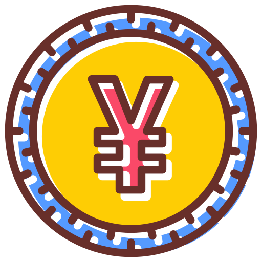 simbolo yen Generic Color Omission icona