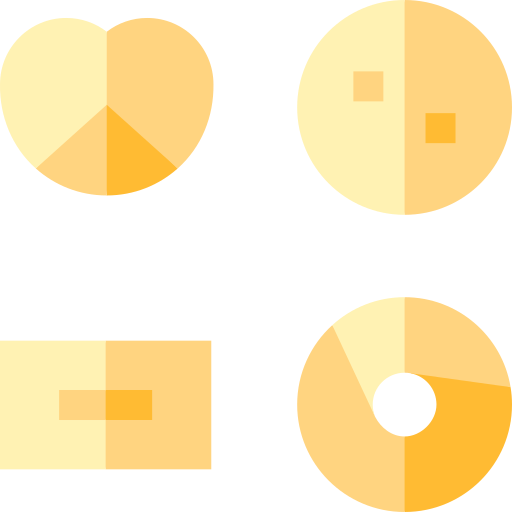 galleta de mantequilla Basic Straight Flat icono
