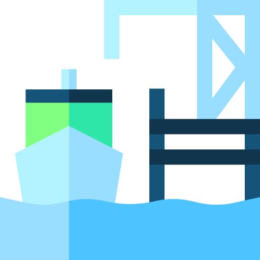 puerto Basic Straight Flat icono