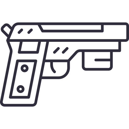 pistola Generic Detailed Outline icona
