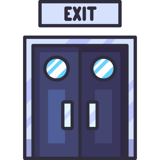 Exit Generic Outline Color icon