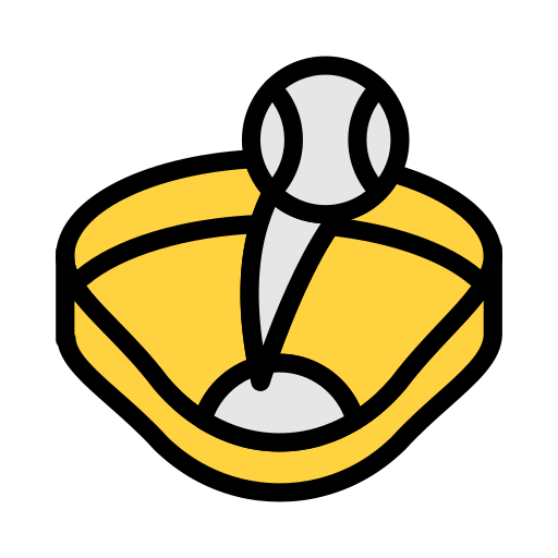 Home run Vector Stall Lineal Color icon