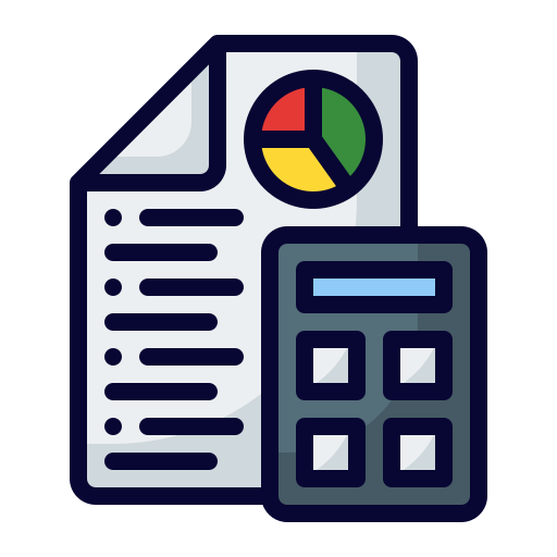 Calculation Generic Outline Color icon