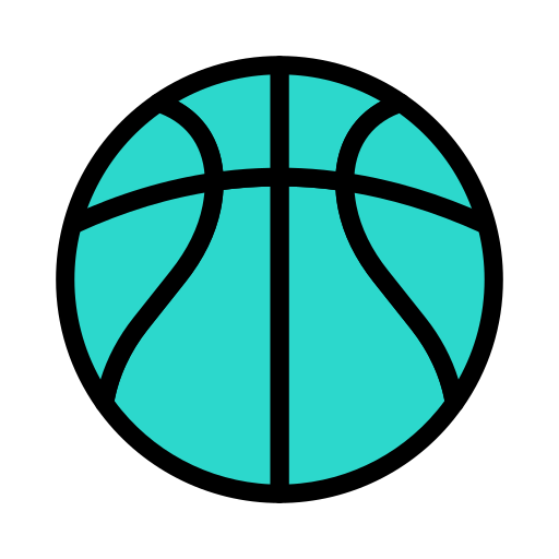 Basketball Vector Stall Lineal Color icon