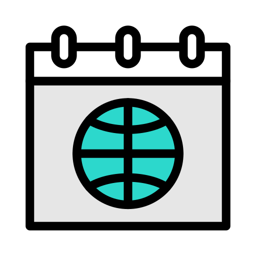 カレンダー Vector Stall Lineal Color icon
