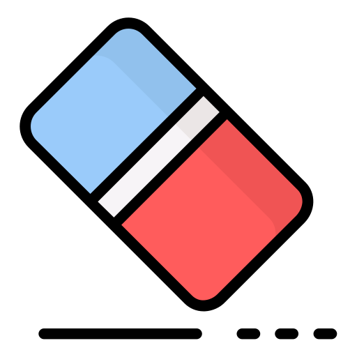 gumka do mazania Generic Outline Color ikona