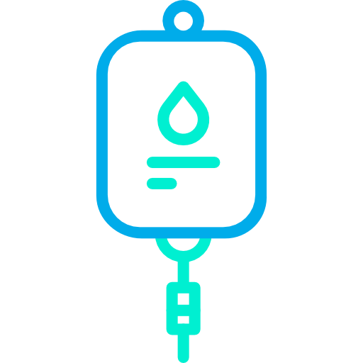 bloedtransfusie Kiranshastry Lineal Blue icoon