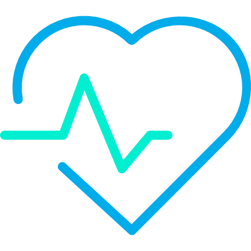 cardiograma Kiranshastry Lineal Blue icono