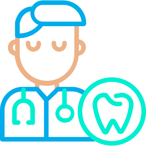 tandarts Kiranshastry Lineal Blue icoon