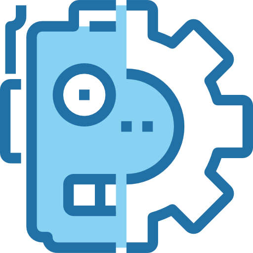 robot Accurate Blue icono