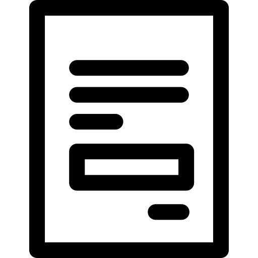 recibo Basic Rounded Lineal icono