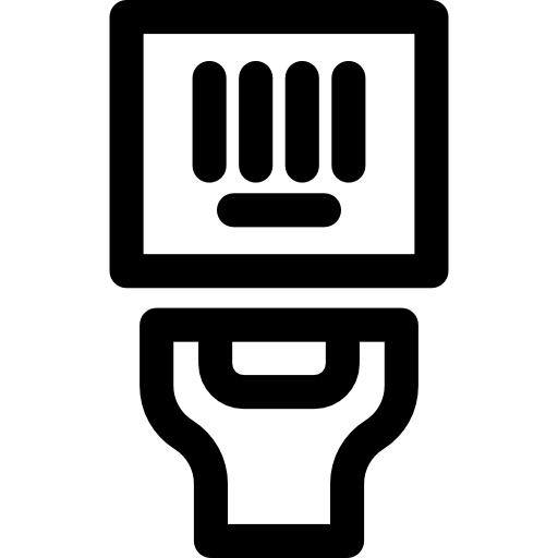 Штрих-код Basic Rounded Lineal иконка
