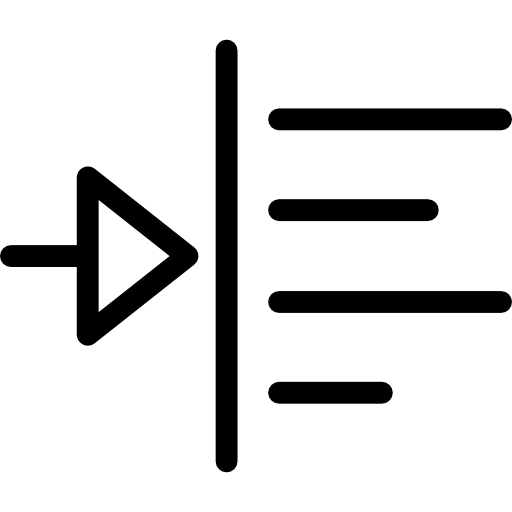 alineación izquierda Kiranshastry Lineal icono