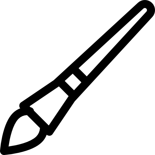 pinsel malen Kiranshastry Lineal icon