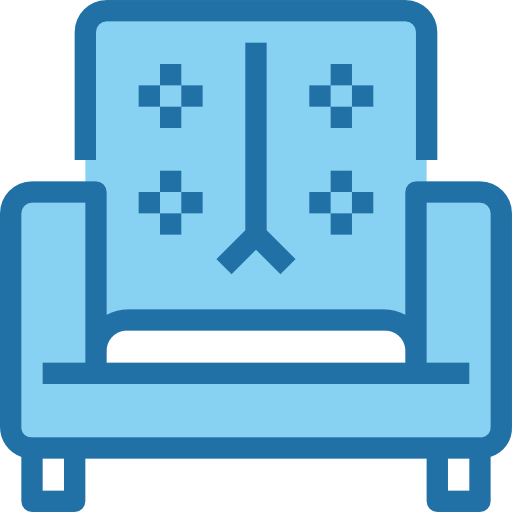 sofa Accurate Blue icon