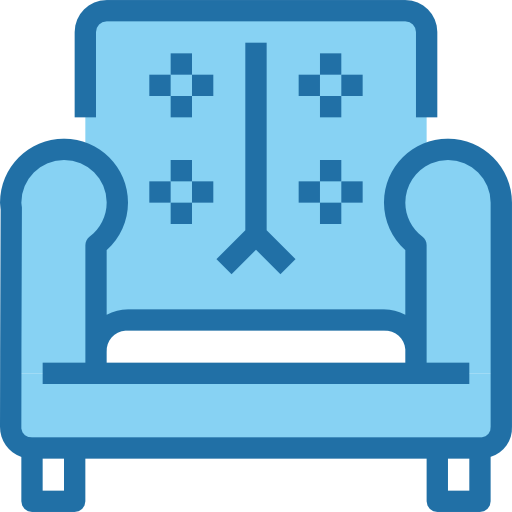 sofa Accurate Blue icon