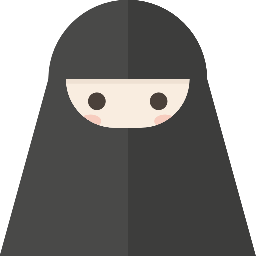 arabische vrouw Becris Flat icoon