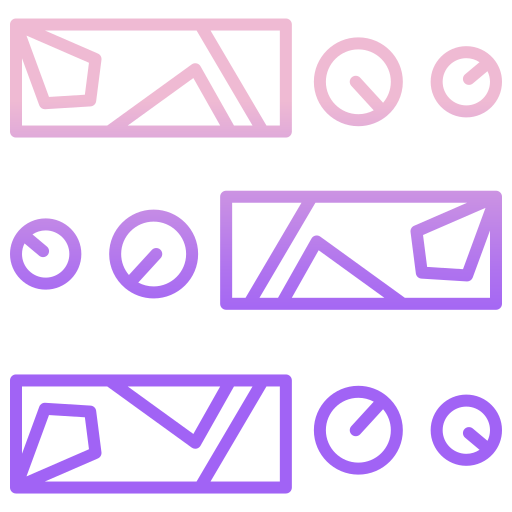 Shape design Generic gradient outline icon